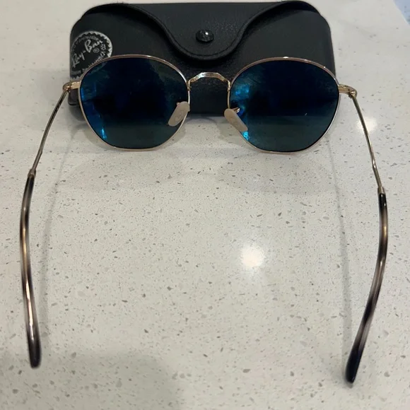 Ray-Ban Black Lens Gold Frame Sunglasses - Picture 2 of 5